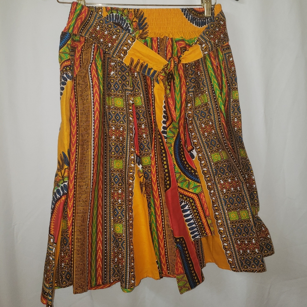 Kara Chic by Alf Tribal print skirt